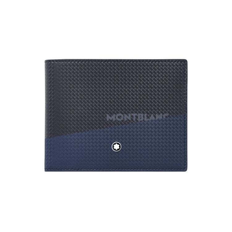 

Montblanc Fashion 2.0 Series Short Leather Wallet Men Wallet Blue Black MB128613 Box(Basic Set+Box)