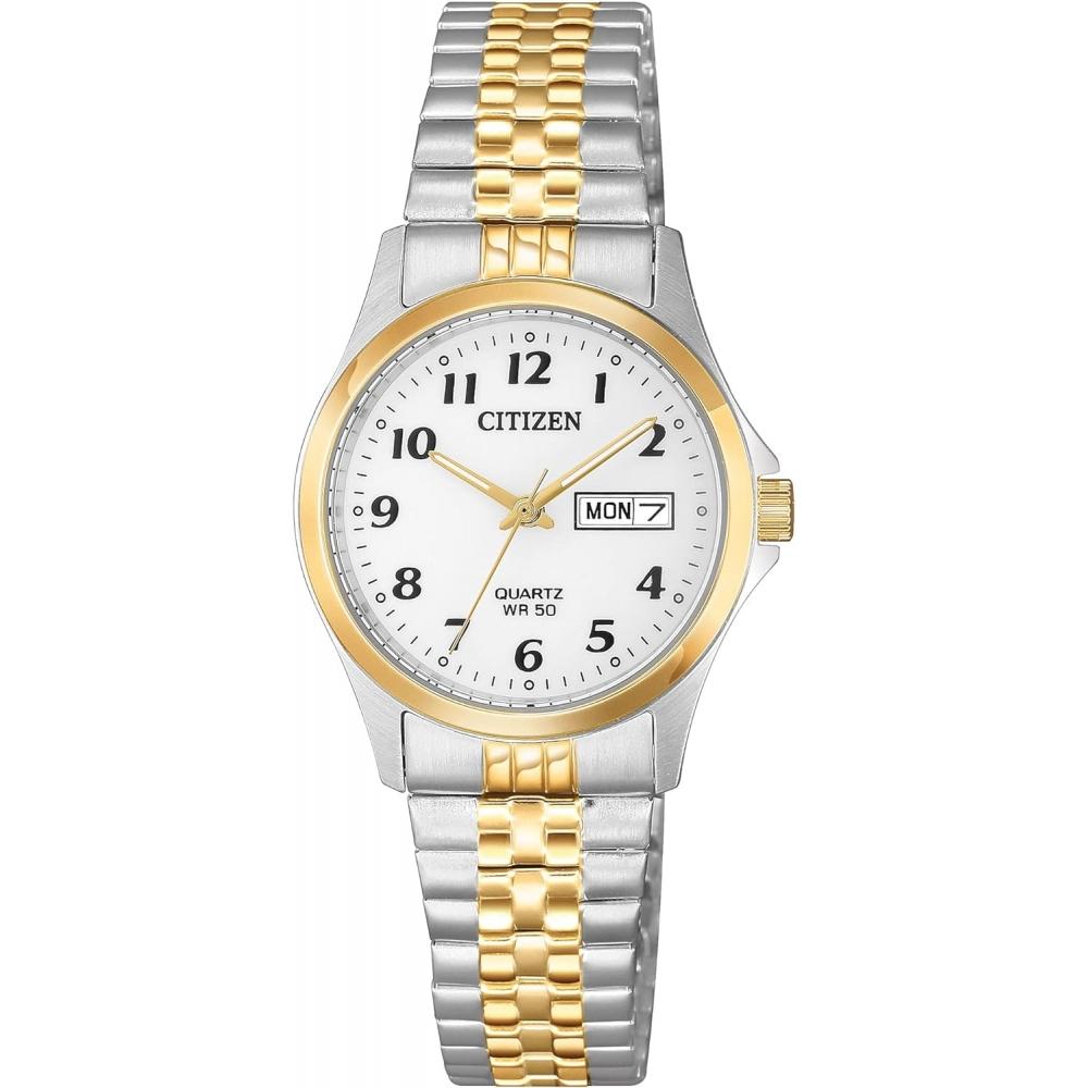 

No Citizen Watch Company Citizen Citizen Expansion Gold Silver Two Tone Japanese Quartz Ladies Ladies Watch Overseas Model Eq2004 95a