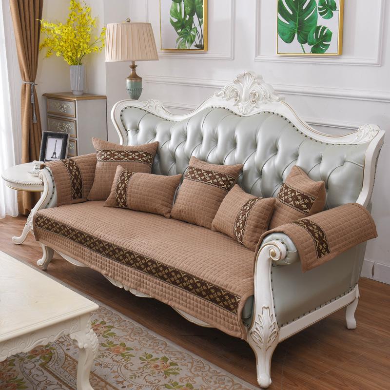 

Подушка для дивана Four Seasons из хлопка и льна. Тканевая подушка. Твердый льняной чехол для дивана. Нескользящий ретро-бежевый кофейный цвет. 70*70