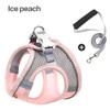 Dog Cat Harness Vest Chest Rope Set Reflective Breathable Adjustable Pet Harness for Small Medium Dogs Outdoor Walking