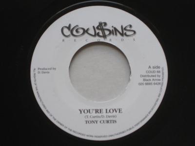 7-Zoll Schallplatte TONY CURTIS / MAFIA & FLUXY - You're Love / Love Rhythm COUD68 Cou$ins Records Jamaika Reggae, Ska & Dub Gebraucht