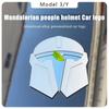 For Model 3 Y Mandalorian Helmet Design Car Front Logo Emblem Sticker Metal Aluminum Alloy Emblem Modification Accessories