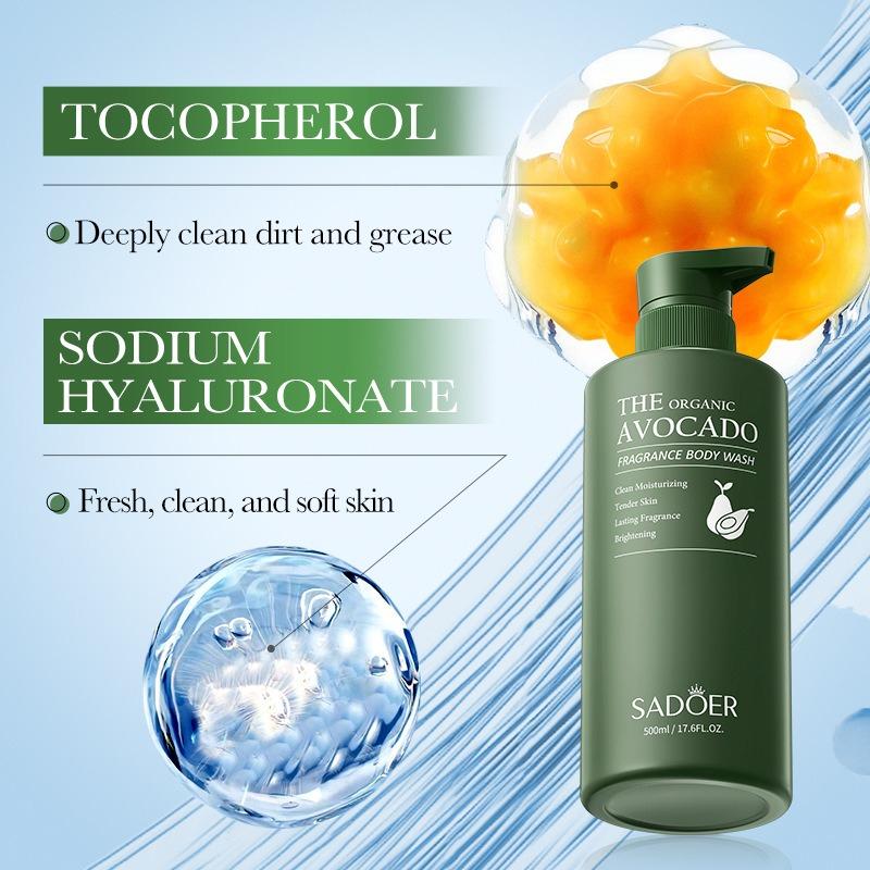 Avocado Fragrance Body Wash SADOER Skin Rejuvenation Cleansing Body Wash