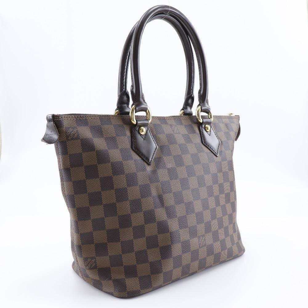 Louis Vuitton Saleya PM Tragetasche N51183 Braun Damier Canvas Damen Gebraucht