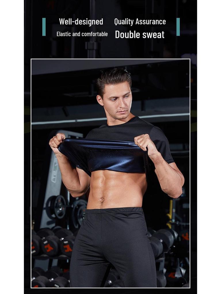 Men's Fitness Sweat Suit - Fat Burning Gym & Running Set