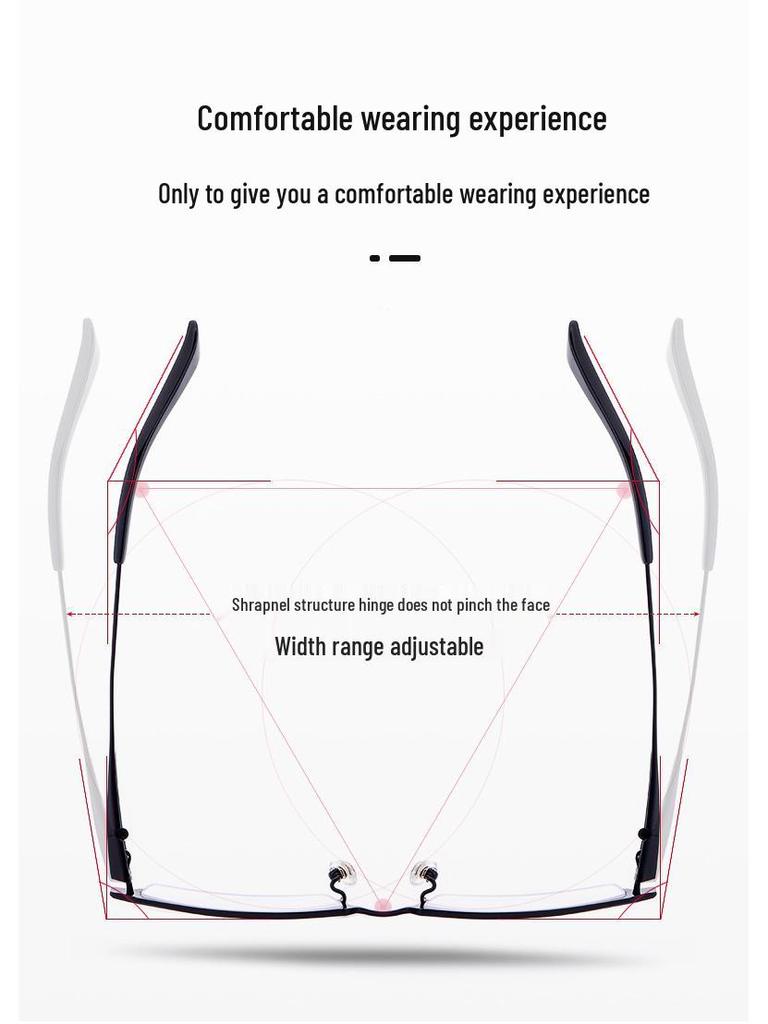 Ultraleichte Herren Halbrand Titanbrillengestelle - Modische Korrektionsbrillen