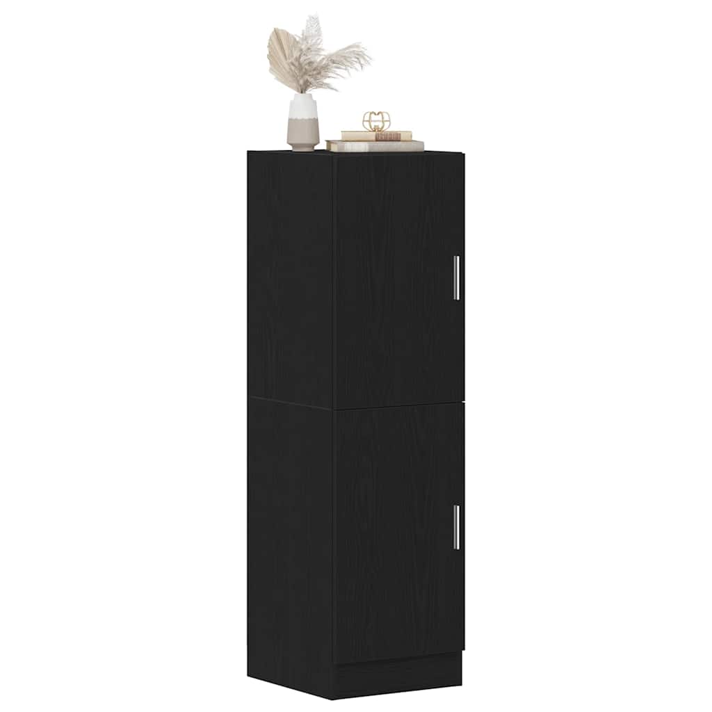 Vidaxl Szafka Kuchenna, Czarna 38X41,5X131,5Cm Materiał Drewnopochodny
