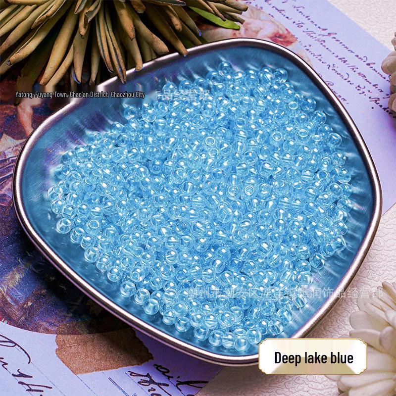 4mm Gold-Revealing Glass Rice Beads for DIY Jewelry: Bracelets, Necklaces, Hairpins, Tassels
