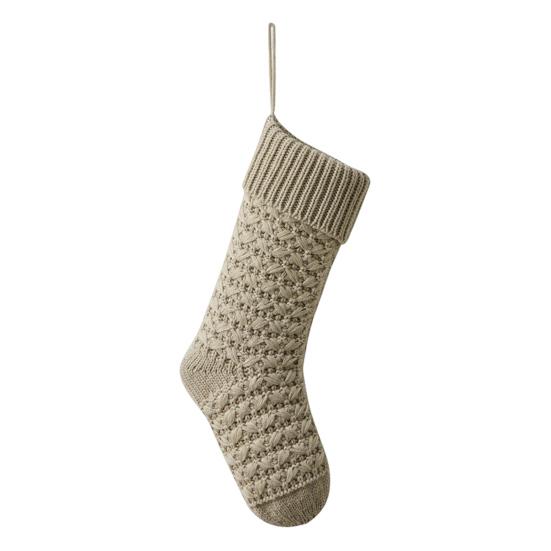 Christmas Stockings 18 Inches Large Knitted Xmas Stocking Fireplace Hanging Decoration for Holiday Home Party Decor