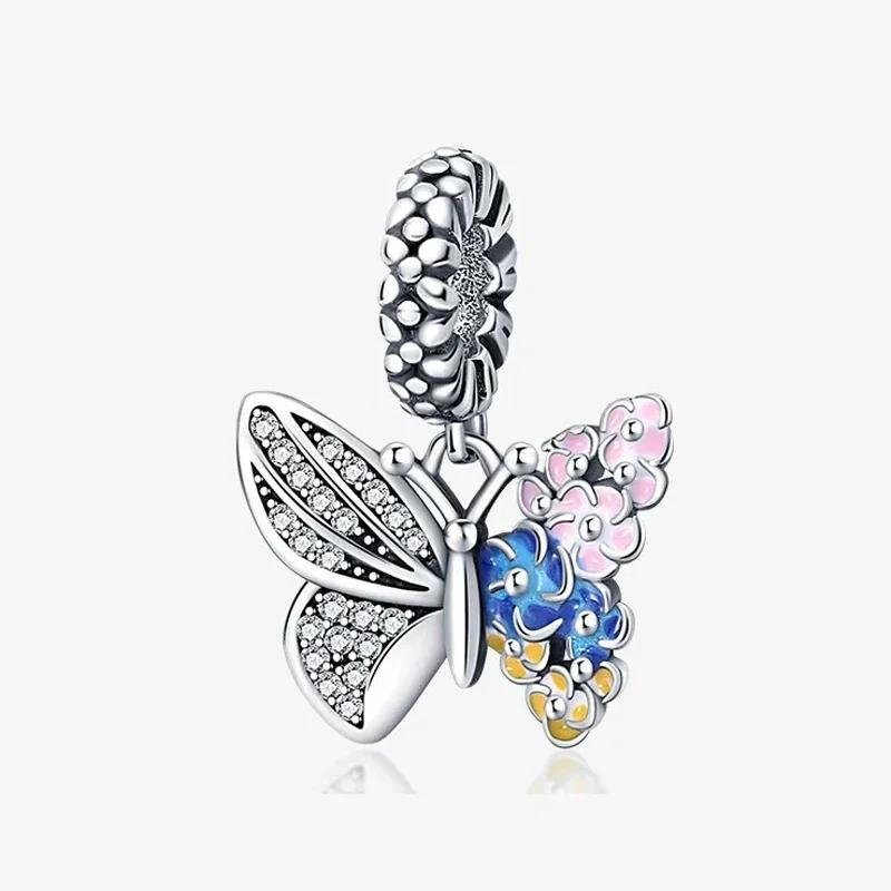 Copper Metal Flower Butterfly Cute Animal Luminous Series Fashions Bead Components Charm Bead Components Designed For Authentic Original Do It