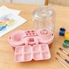 Paint Brush Cleaner Portable Paintbrush Cleaning Tool with Water Circulation Brush Washer Painting Station with Brush Holder And Palette for Beginners