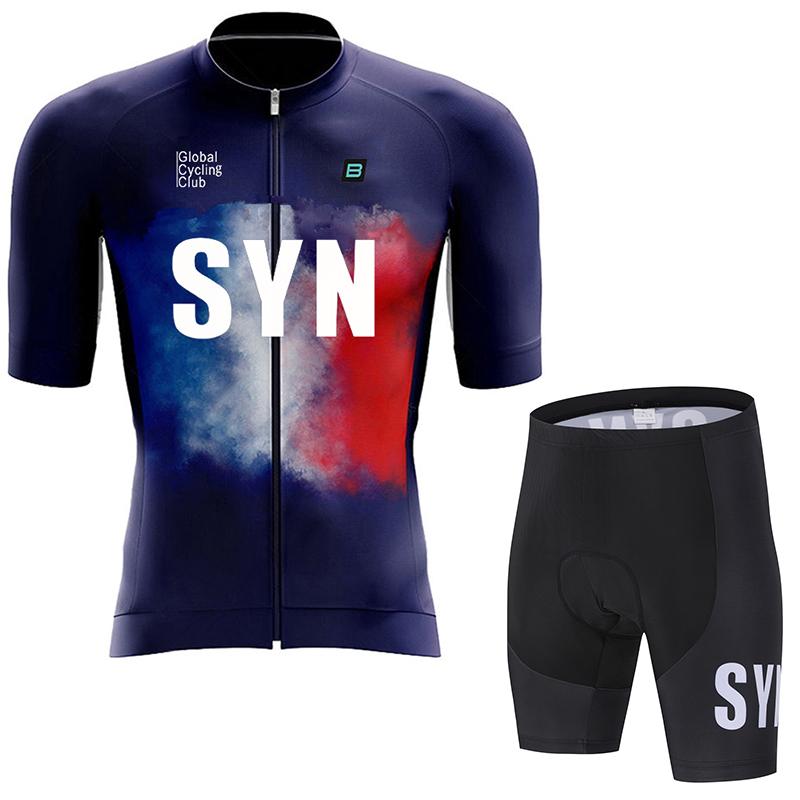SYN Herren Radsportbekleidung Sommer Rennrad Trikot feuchtigkeitsableitend Radsport Set MTB Radsportbekleidung Radtrikot