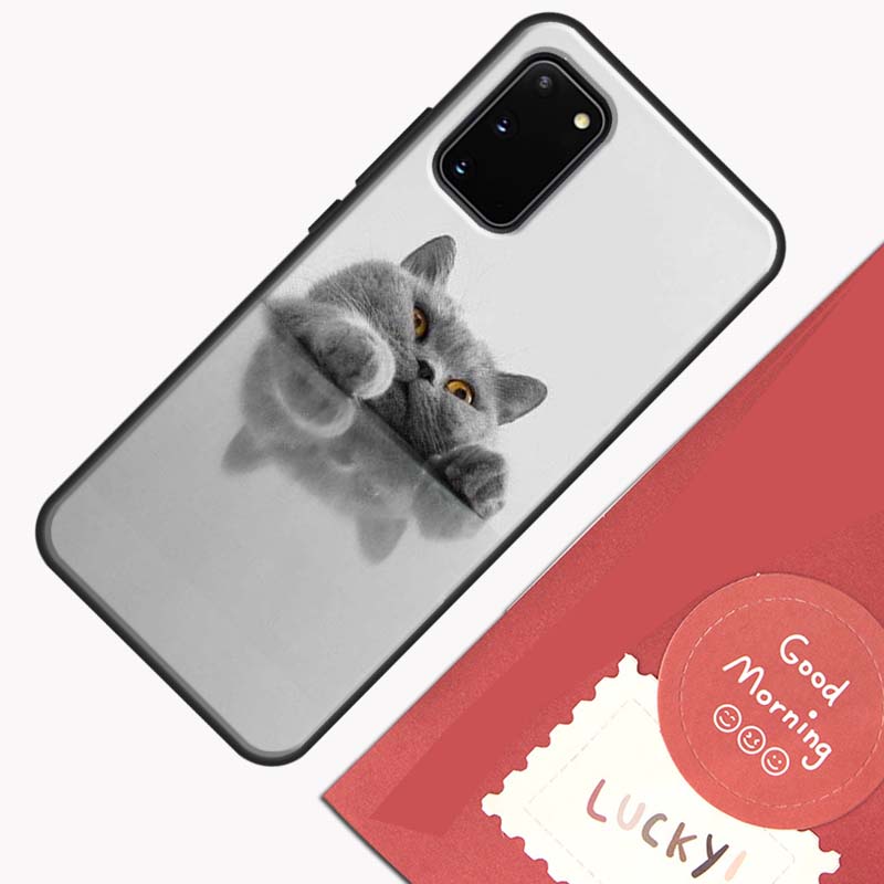 Beautiful Grey British Shorthair Cat Phone Case For Samsung Galaxy S26 S25 Ultra S20 S21 S22 S23 S24 S10 Plus S25 FE Cover Shell