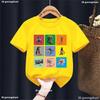 Italian Brainrot Meme Cool T Shirt Boys/Girls Funny Kawaii Kids Clothes White/Pink/Yellow/Grey/Red/Black T-Shirt Summer T-Shirt