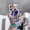 Phone Black Case for OnePlus Nord 2 5G 8T 10 9 7 8 Pro 10T For Oppo A53 A16 A15 A54 A74 Silicone Funda Genshin Impact Anime