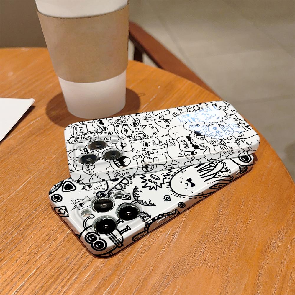 All-inclusive-Film-Telefonhülle, Cartoon-Modedesign, Hartschale, vollständige Abdeckung, stoßfeste Kamera-Schutzhülle für OPPO Realme OnePlus Infinix Tecno