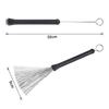 Dreld Perii din sârmă pentru tobă Perie pentru tobă Retractabilă Retractabilă Push Out Mâner confortabil din cauciuc 1 pereche