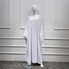 Loriya Solid Color Batwing Sleeve Long Robe - New Pink/Apricot (LR425)