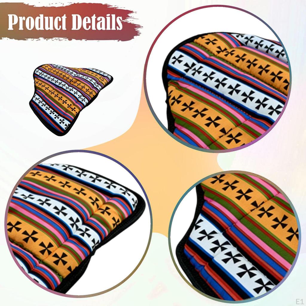 Horse Riding Saddle Pad, Shock Absorbing Thick Accessory, Western Equine Supply for Dressage,
