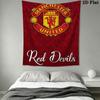 Man Utd F Wall Hanging Printed Fabric Blanket Decorative Tapestries for Bedroom Living Room Home Decor