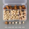 AEE4-130 Wooden Push Pins Geometric Shape For DIY Craft Supplies Apparel Sewing Point Wooden Photo Wall Board Office