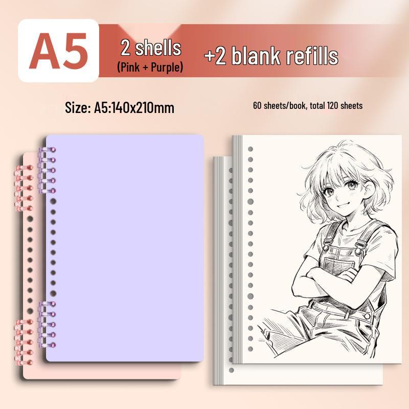 Morandi Detachable Student Sketchbook - Thick, Comfortable, Colorful Art Drawing Pad