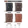 Baellerry Men Vintage Short Wallet Classic Design Zipper Card Holder Purse Waist Chain Wallets