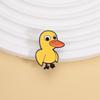 Round Eyed Adorable Duck Enamel Pins Cartoon Bright Yellow Cute Childlike Brooches Lapel Badges Jewelry Gifts For Kids Friends