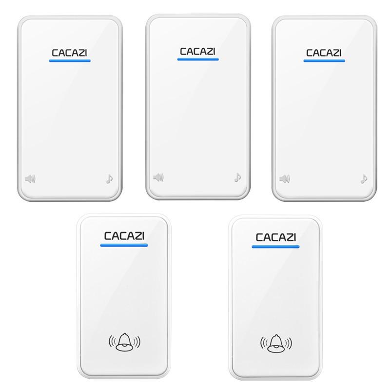 Smart Wireless Home Doorbell with Adjustable Music, Long-Range Capability, and Waterproof Design белый