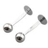 New Coffee Scoop Portable Stainless Steel Stand 2 In 1 Coffee Powder Measuring Scoops Tamper Spoon Tools Coffee Special Spoon