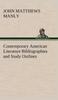 Bok Contemporary American Literature Bibliographies and Study Outlines