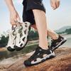 Men Hiking Sandals Outdoor Black White Wide Palm Athletic Closed Toe Sport Sandals Beach Shoes Large Size