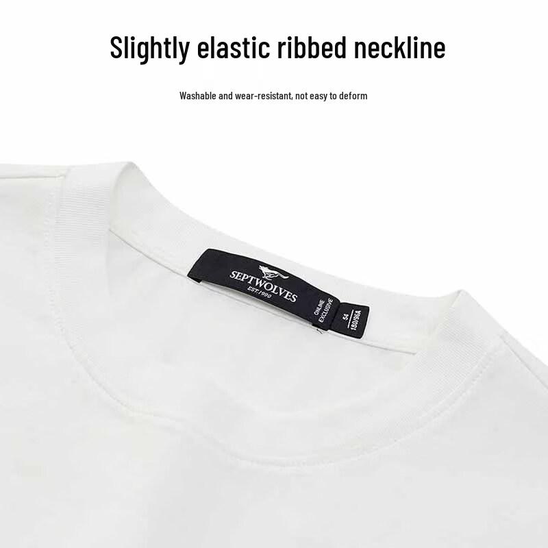 Septwolves Men's Basic Round Neck T-Shirt