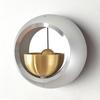 Lwuckbarrt Doorbell, Metal Doorbell for Shops and Entrances, Magnetic Attachment, Door Chime, Entrance Chime, Clear and Pleasant Sound, Brass, Wall Mo