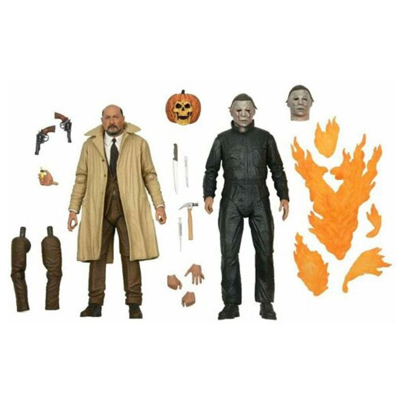 

2 Фигурки Хэллоуин Майерс Доктор Лумис ПВХ Модель Игрушки Детские Подарки Декор