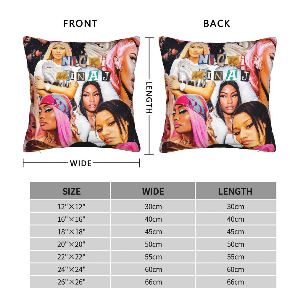 Federe per cuscino Nicki Minaj Pink Friday 2 Tour Federa divertente per divano, poltrona, letto, design per soggiorno Copricuscino