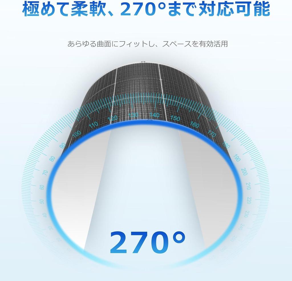 Nicesolar 100W Flexibles Monokristallines Solarpanel, Ideal für Outdoor, Katastrophenschutz und mehr, 12V, IP68, Flexibel, Stationär, Ultradünn,