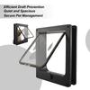 Window Cat Door Magnetic Safety With 4-Way Lock Sliding Glass Insert Interior Cat Door For Dog Kitten Medium Home Indoor Outdoor