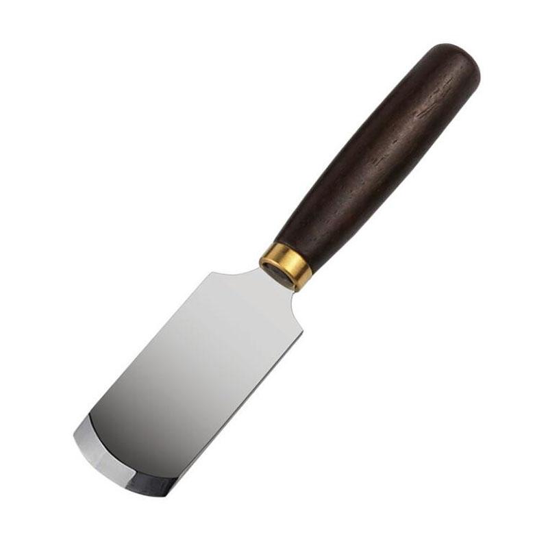 Professionelles Ledermesser Schälmesser Lederschärfmesser Ausdünnmesser Schnittstahl Holzgriff DIY Handgefertigtes Werkzeug