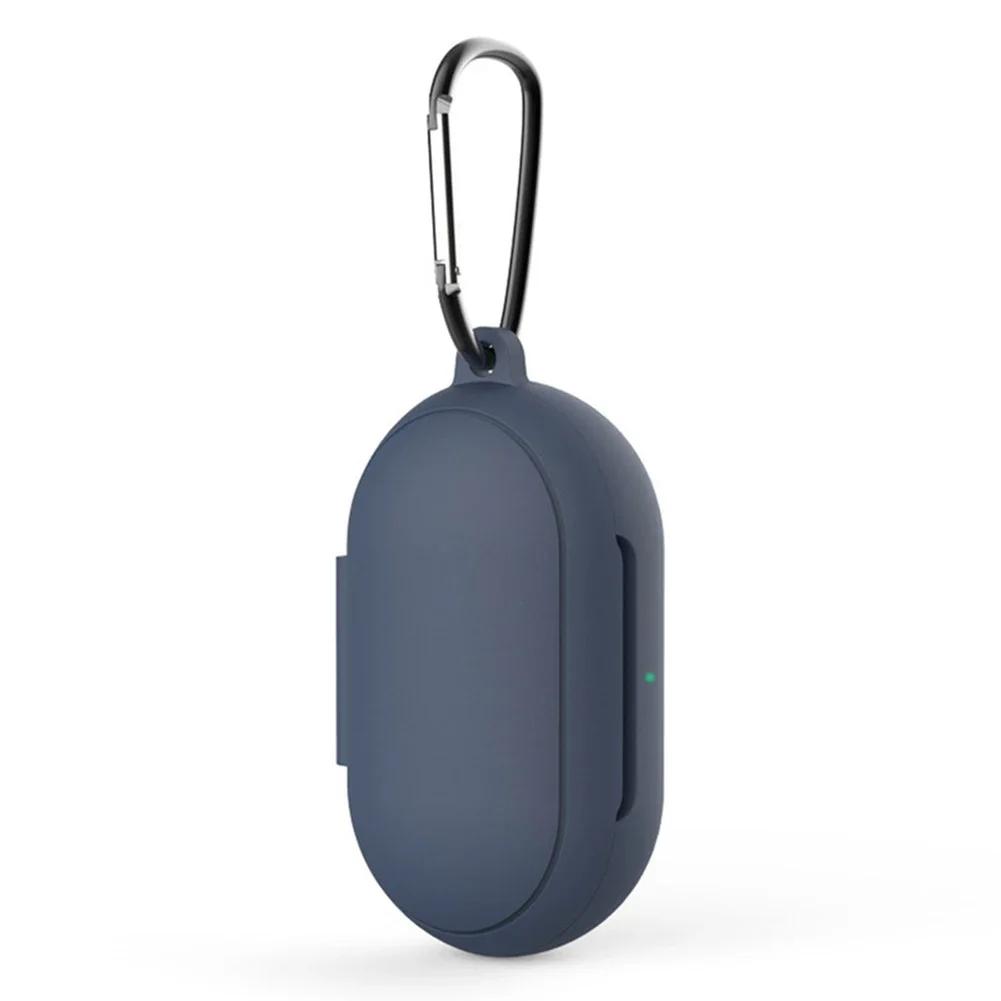 

Силиконовый чехол Защитная крышка для Bluetooth-наушников Samsung Galaxy Buds Plus Мягкий силиконовый чехол для Buds+ Защитные чехлы темно-синий