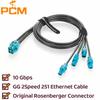 Rosenberger H-MTD 4 Cavity to 4 Single Port Automotive Ethernet Cable 10Gbps E6K10D-1CAZ5-Z to