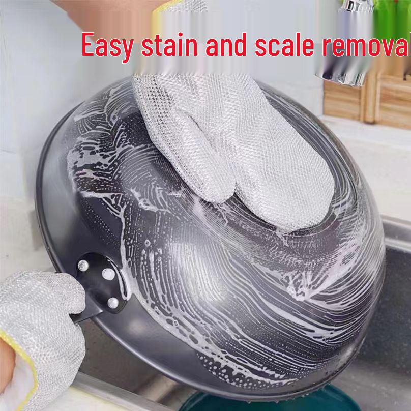 Newcomer Discount: Thickened Waterproof Steel Wire Dishwashing Gloves - Warm, Durable, Wear-Resistant for Kitchen Use