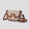 Small Niche Contrasting Color Saddle Bag, Trendy Retro Armpit Bag, Fashionable and Versatile Single Shoulder Crossbody Bag for Women