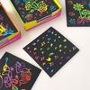 100Pcs  Color  Scratch  Notes Paper Pad Cards With pen Children Kids Draw Painting Toys Craft Gift DIY Toys