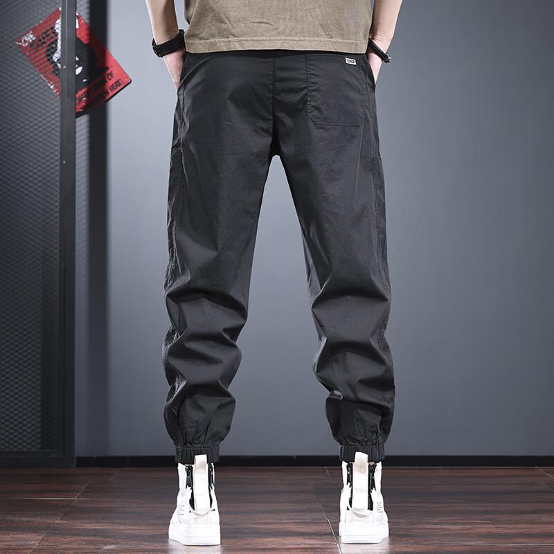 Jie Leinor Men's Lightweight Jogger Harem Casual Pants