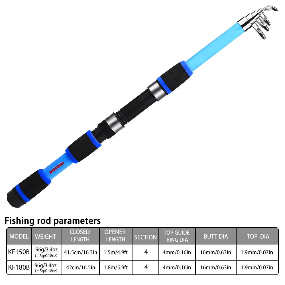 Beginner Long Cast Spinning Sea Fishing Rod & Reel Combo Set (1.5M/1.8M)