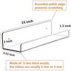Bookshelf 15 Inch Transparent Invisible Wall Bookshelf Wall Shelf Bookshelf Display Wall Mount