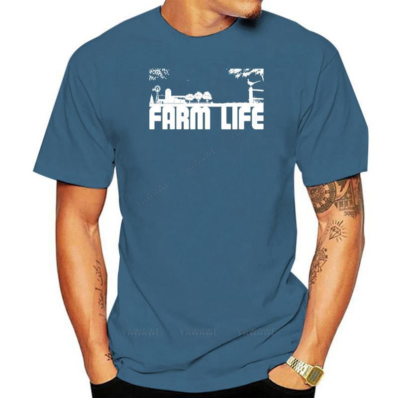 

Camiseta de la vida de la granja algodón para hombre camiseta de trabajo de granja amor de animales camiseta de campot shirt 4XL