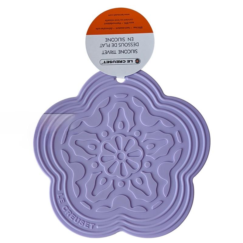 Le Creuset Cool Color Heat Resistant Silicone Mat High Temperature Resistant Table Mat Anti Scalding Pot Mat Dining Table Pad