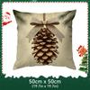 Christmas Pinecone Pillowcase Bedroom Sofa Cushion Cover 100% Polyester Living Room Soft Cushion Pillowcase Home Decor